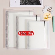 [ẢNH CHỤP THẬT] Bìa sổ còng binder nhựa cứng khổ A5-20 Lỗ/ B5-26 Lỗ phụ kiện sổ planner Bullet journal